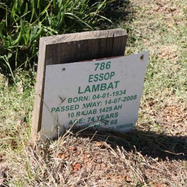 LAMBAT Essop 1934-2008