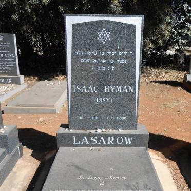 LASAROW Isaac Hyman 1911-2000