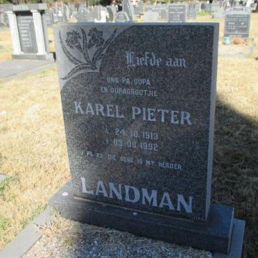 LANDMAN Karel Pieter 1913-1992