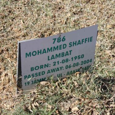 LAMBAT Mohammed Shaffie 1950-2004