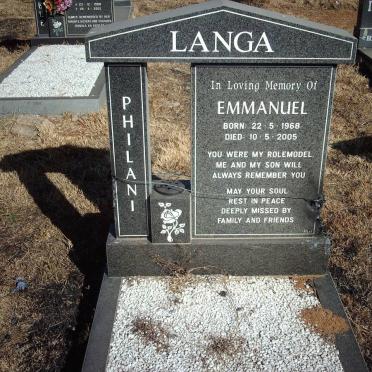 LANGA Emmanuel Philani 1968-2005