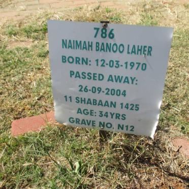 LAHER Naimah Banoo 1970 - 2004