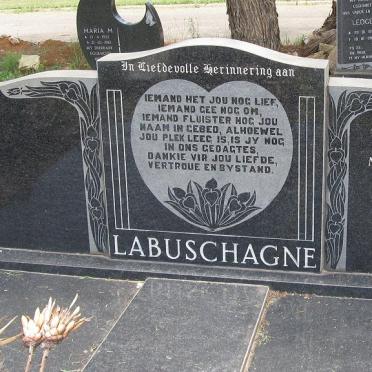 LABUSCHAGNE Leon Christopher 1963-1988