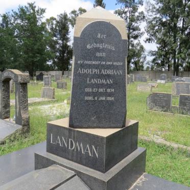 LANDMAN Adolph Adriaan 1874-1954