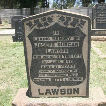 LAWSON Joseph Duncan -1942