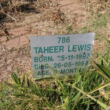 LEWIS Taheer 1997-1998