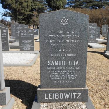 LIEBOWITZ Samuel Elia -1976