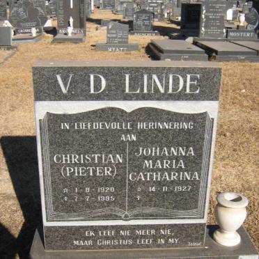 LINDE Christian, v.d. 1920-1995 &amp; Johanna Maria Catharina 1927-