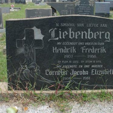 LIEBENBERG Hendrik Frederik 1907-1966 &amp; Cornelia Jacoba Elizabeth 1908-1981