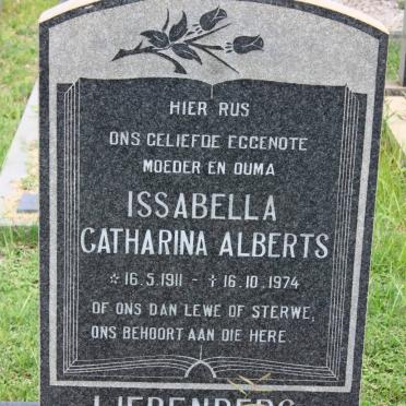 LIEBENBERG Issabella Catharina Alberts 1911-1974