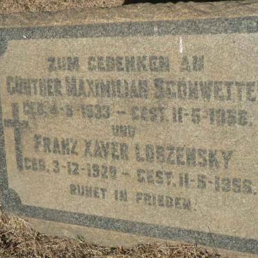 LOBZENSKY Franz Xaver 1929-1956 :: STOMWETTER Gunther Maximilian 1933-1956