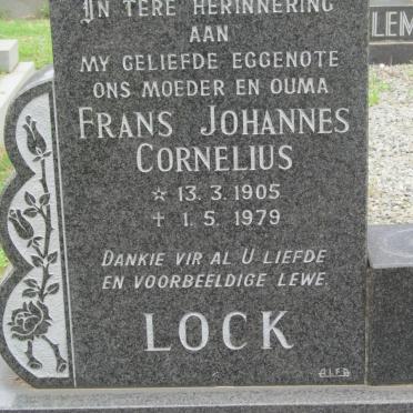 LOCK Frans Johannes Cornelius 1905-1979