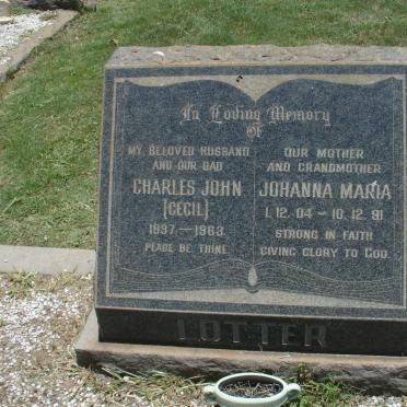 LOTTER Charles John 1897-1963 &amp; Johanna Maria 1904-1991