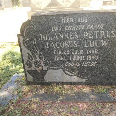 LOUW Johannes Petrus Jacobus 1882-1943