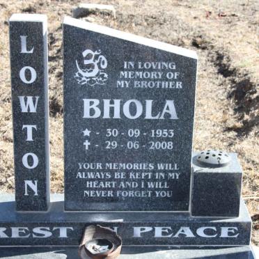 LOWTON Bhola 1953-2008