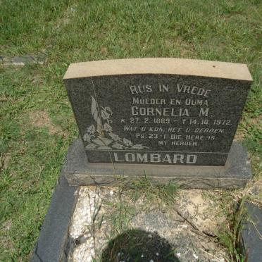 LOMBARD Cornelia M. 1889-1972