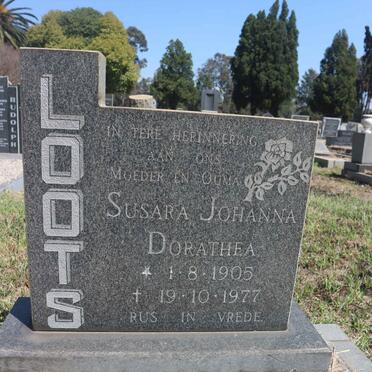 LOOTS Susara Johanna Dorathea 1905-1977