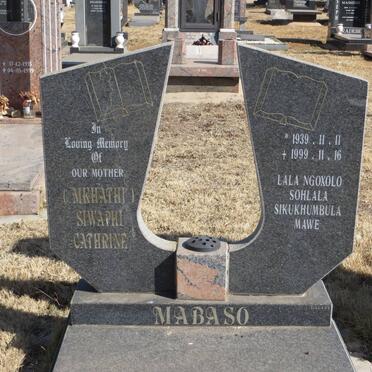 MABASO Siwaphi Cathrine 1939-1999