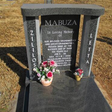 MABUZA Zililos Letta -2000