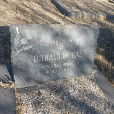 MacRAE Donald -1963