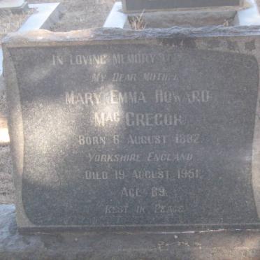 MacGREGOR Mary Emma Howard 1882-1951