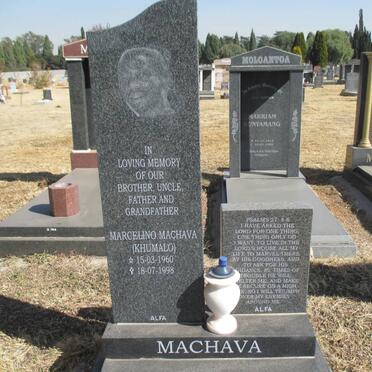 MACHAVA Marcelino 1960-1998