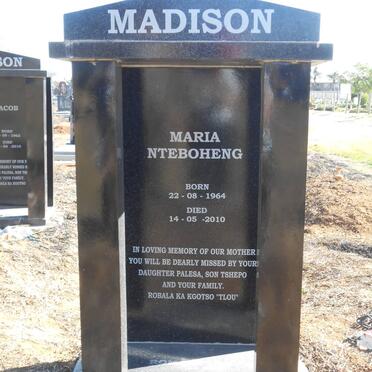 MADISON Maria Nteboheng 1964-2010