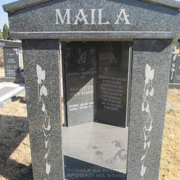 MAILA Makutu Refilwe 1928-1995