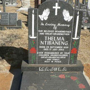 MAJOLA Thelma Ntibaneg 1939-2003