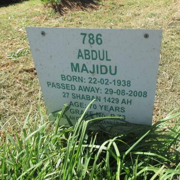 MAJIDU Abdul 1938-2008