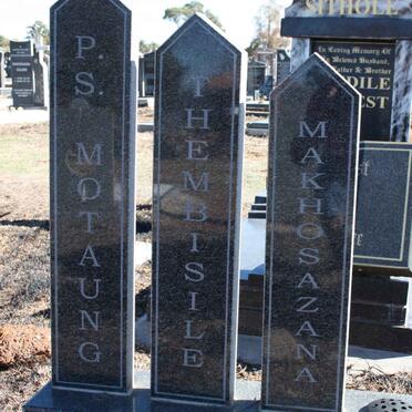 MAKHOSAZANA P.S. Motaung Thembisile 1973-2008