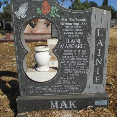 MAK Elaine Margaret 1951-1999
