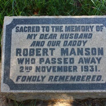 MANSON Robert -1931