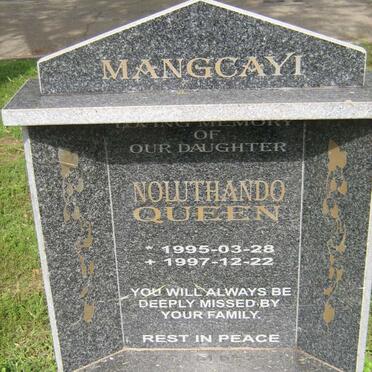MANGCAYI Noluthando 1995-1997