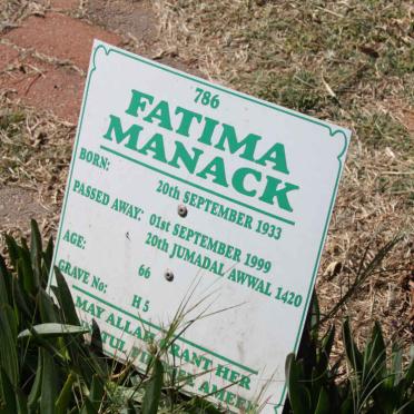 MANACK Fatima 1933-1999