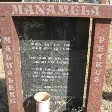 MANAMELA Malwaleng Petrus 1932-1998