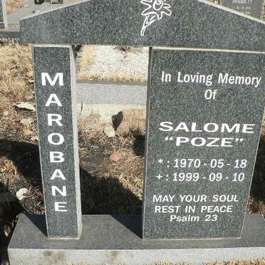 MAROBANE Salome 1970-1999