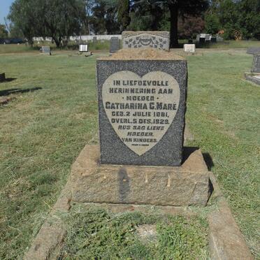 MARE Catharina G. 1881-1929