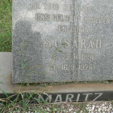 MARITZ Susarah 1891-1976