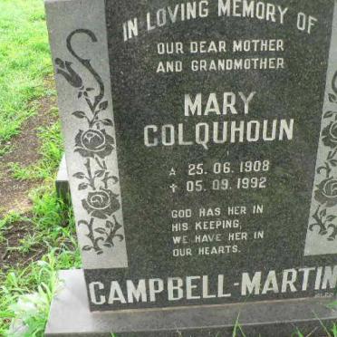 MARTIN Mary Colquhoun, CAMPBELL 1908-1992