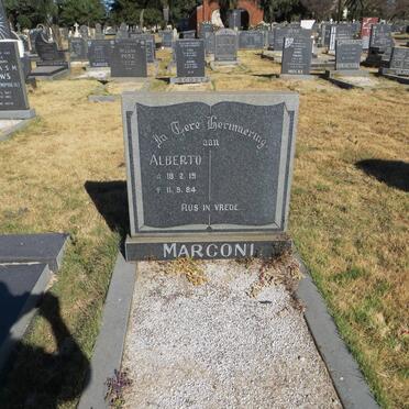 MARCONI Alberto 1919-1984