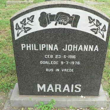 MARAIS Philipina Johanna 1916-1976