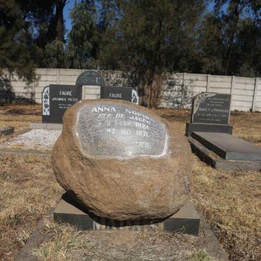MARAIS Anna Sophia nee DE JAGER 1924-1971