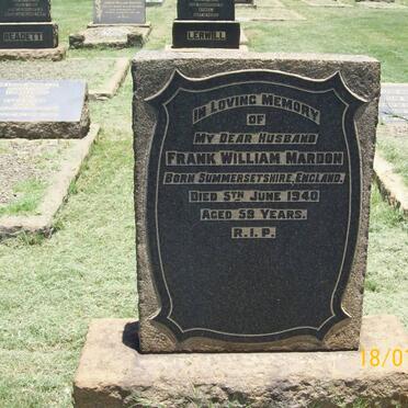 MARDON Frank William -1940