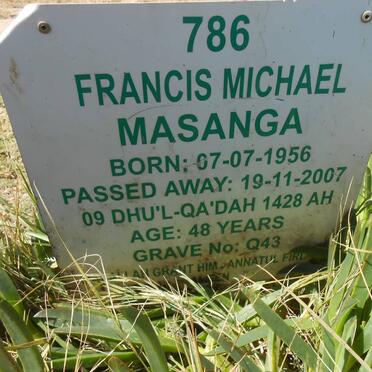 MASANGA Francis Michael 1956-2007