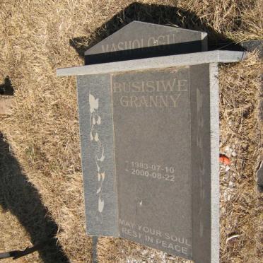 MASHOLOGU Busisiwe Granny 1983-2000