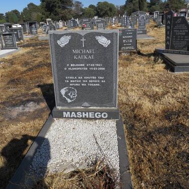 MASHEGO Michael Kaekae 1923-2006