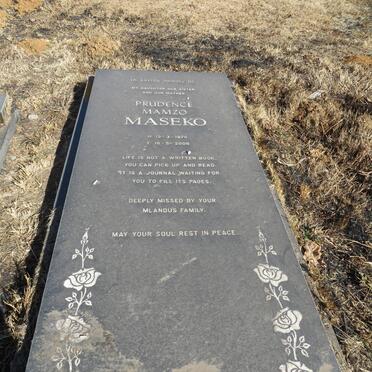 MASEKO Prudence Mamzo 1970-2006
