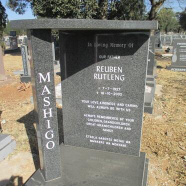 MASHIGO Reuben Rutleng 1927-2002