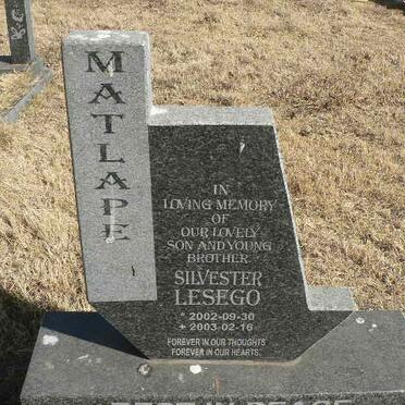 MATLAPE Silvester Lesego 2002-2003